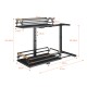2 Tier Slide Out Under Sink Organizers And Storage, Height Adjustable Wooden Handle Pull Out Cabinet Organizer Drawers Black 2 Tier Slide Out Under Sink Organizers And Storage, Height Adjustable Wooden Handle Pull Out Cabinet Organizer Drawers Black